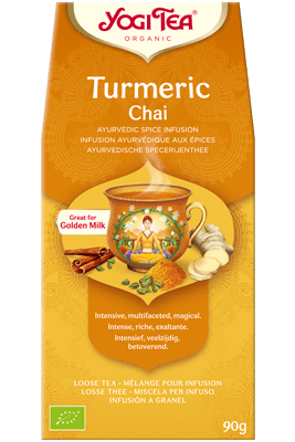 Turmeric Chai Yogi Tea (Kurkumi chai tee - kuldne piim)