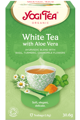 White Tea with Aloe Vera Yogi Tea (Valge tee koos aloe veraga)